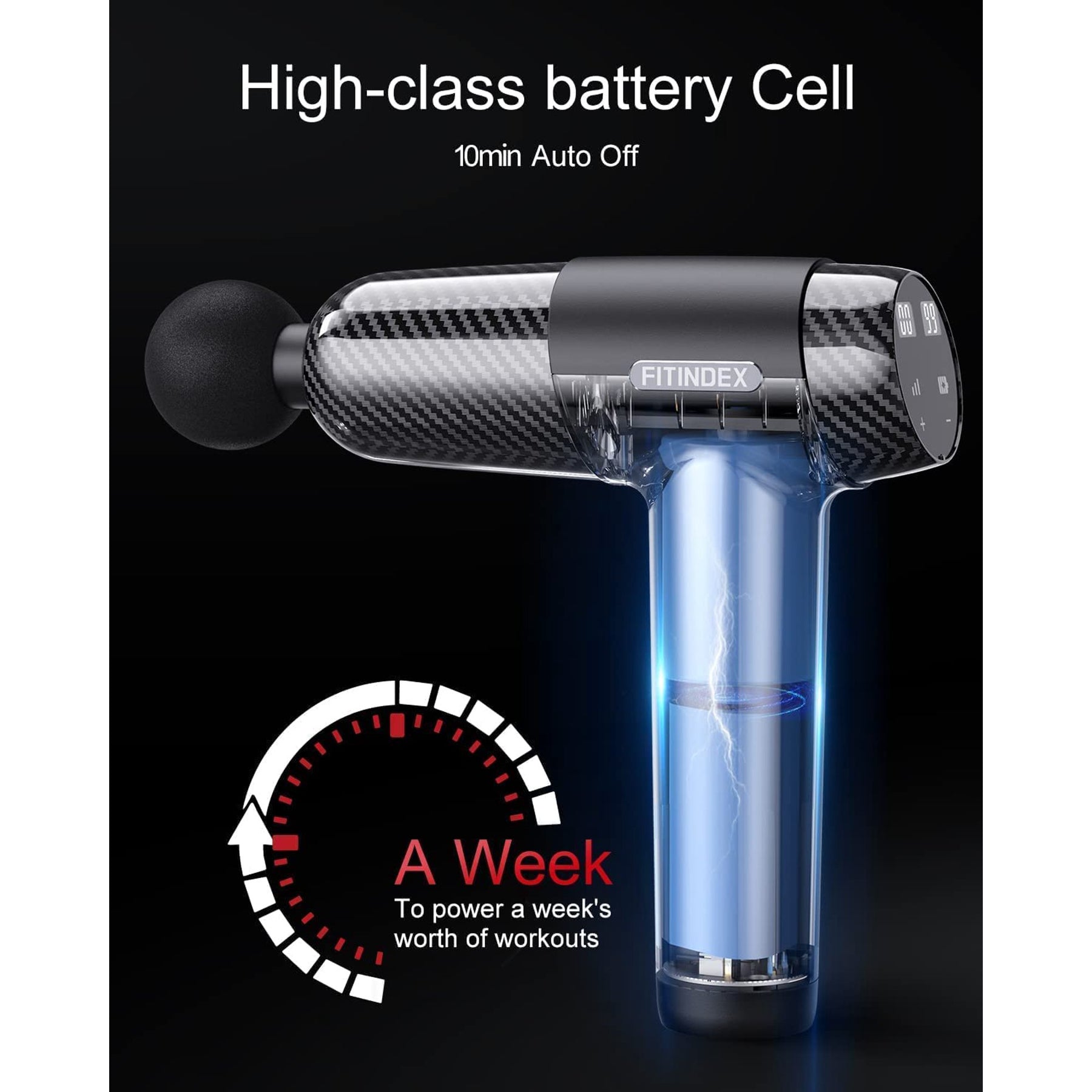 FITINDEX FB-01 Deep Tissue Handheld Massager