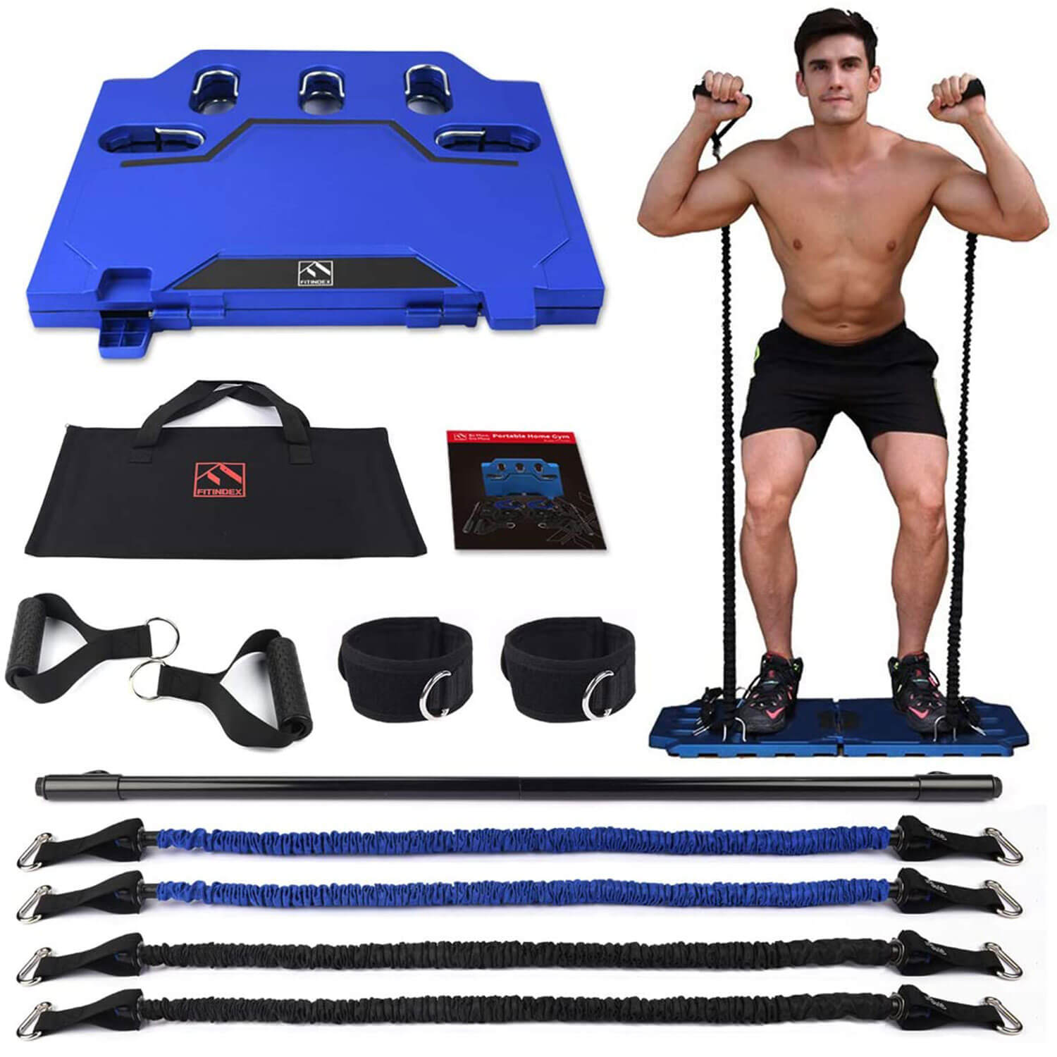 Home Gym With Resistance Bands Workout Bar